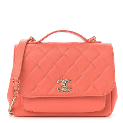 Chanel Caviar Quilted Medium Business Affinity Flap Coral 1 of 10