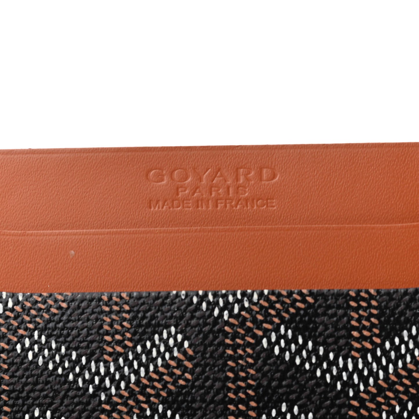 Goyardine Saint Sulpice Card Holder Black Gold