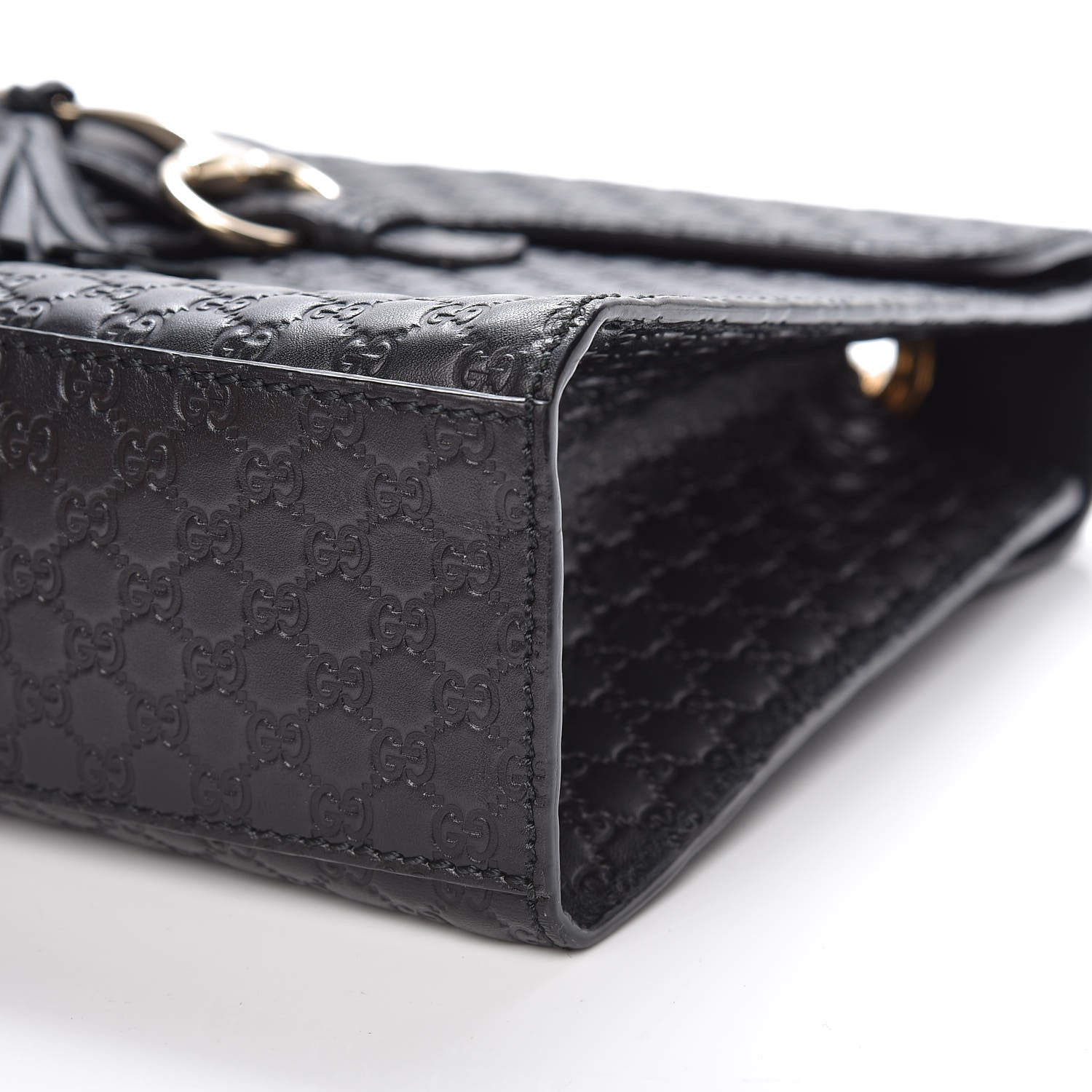 Gucci Microguccissima Medium Emily Chain Shoulder Bag Black 9 of 11