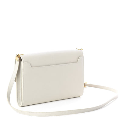 Saint Laurent Grain de Poudre Mini Uptown Crossbody Bag Crema Soft 3 of 10
