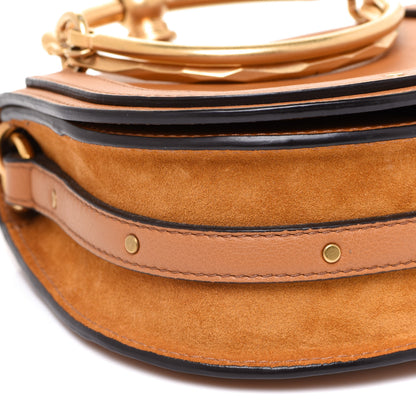 Chloe Calfskin Suede Small Nile Bracelet Bag Caramel 10 of 12