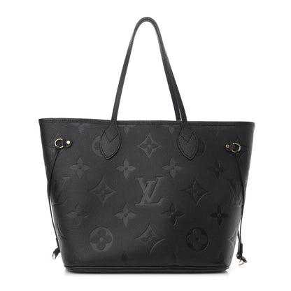 Louis Vuitton Empreinte Monogram Giant Neverfull MM Black 3 of 11