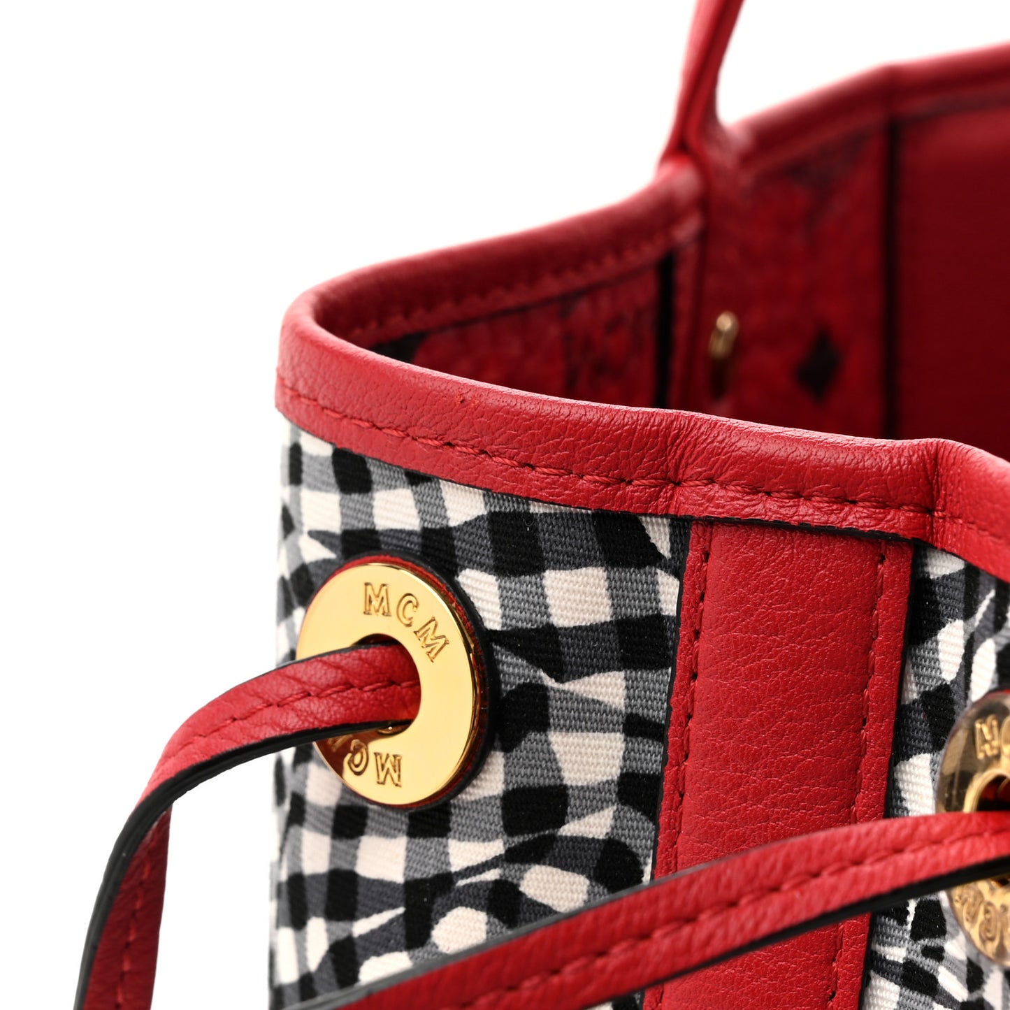 Visetos Medium Liz Reversible Shopper Tote Ruby Red