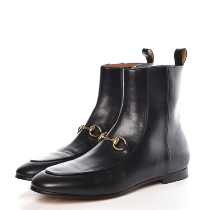Gucci Malaga Kid Womens Jordaan Ankle Boots 38 Black 3 of 12