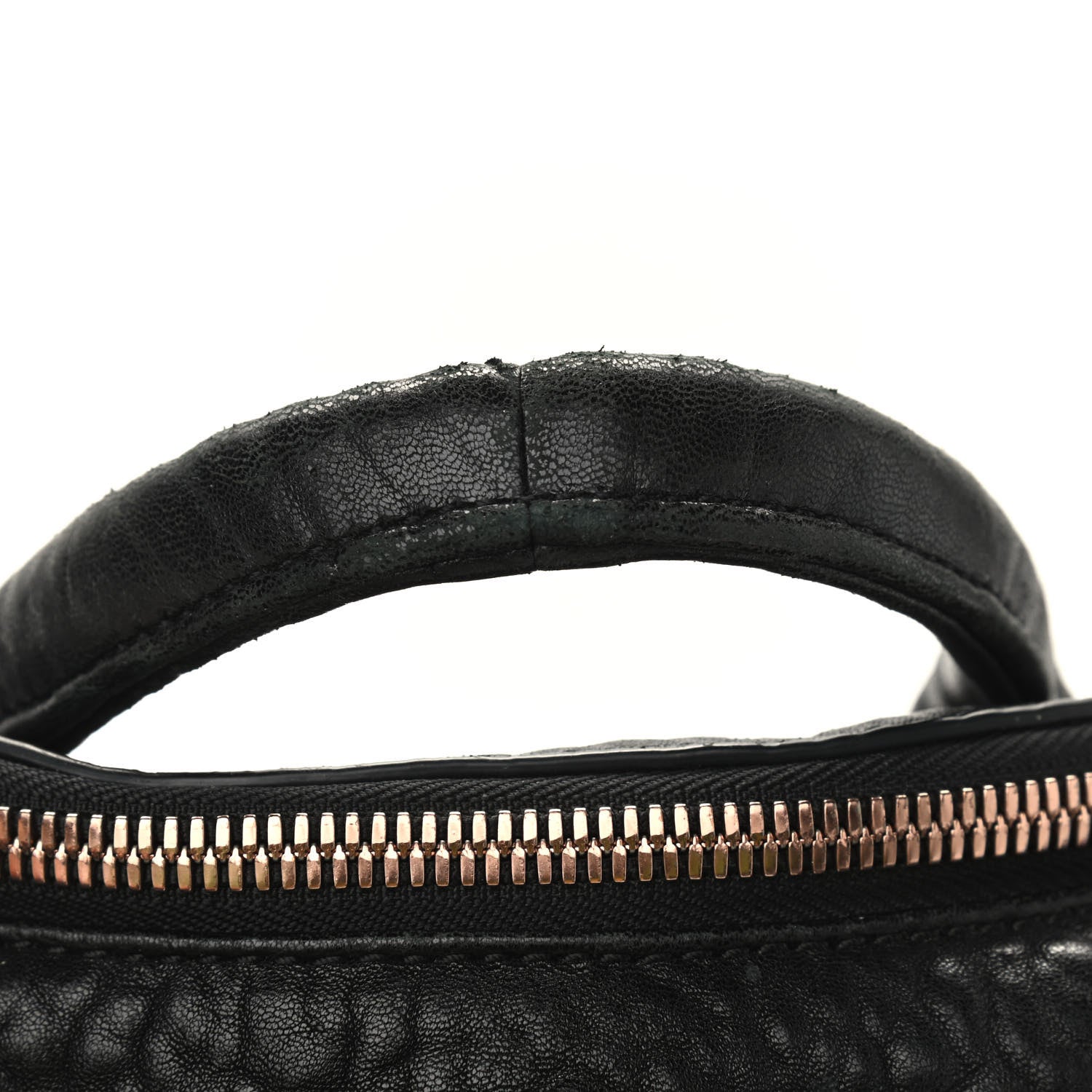 Alexander Wang Pebbled Lambskin Rocco Black Rose Gold Hardware 9 of 9