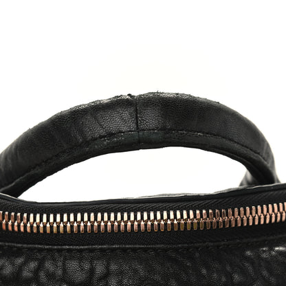 Alexander Wang Pebbled Lambskin Rocco Black Rose Gold Hardware 9 of 9