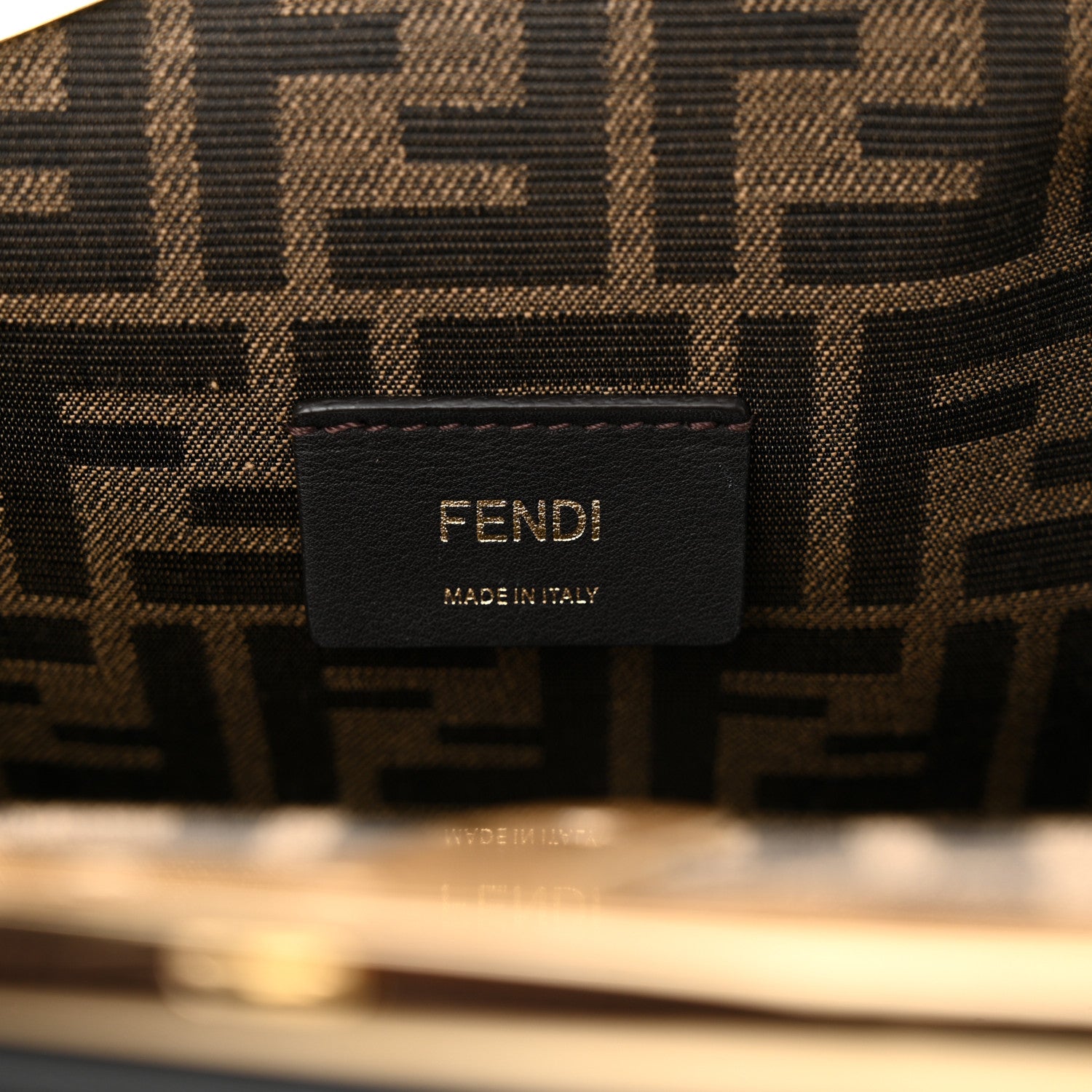 Fendi Shiny Nappa Small Fendi First Black 6 of 10