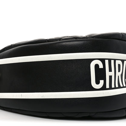 Christian Dior Lambskin Cannage Medium Dior Vibe Hobo Bag Black 7 of 8