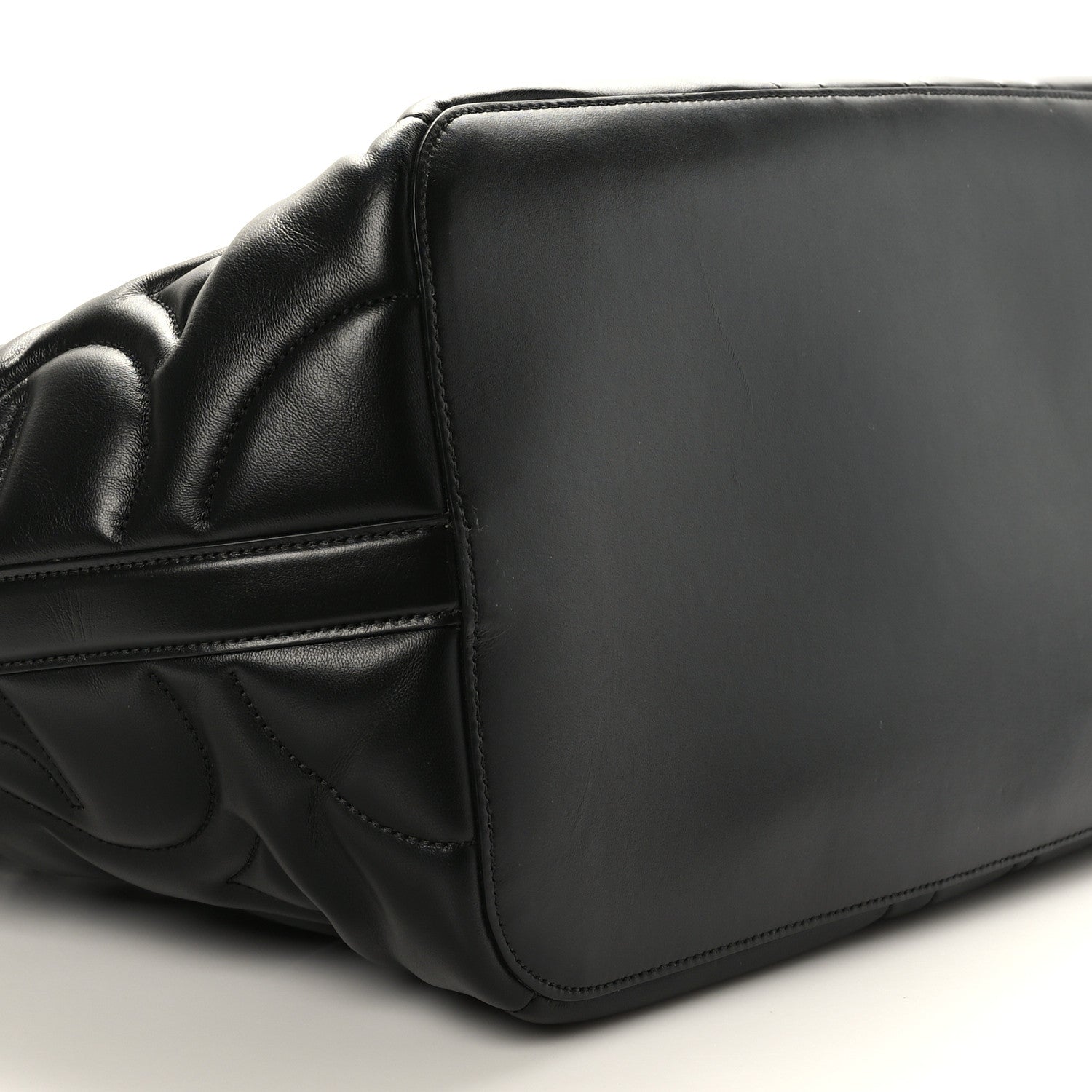 Alexander McQueen Calfskin Quilted Large The Bow Bag Black 8 of 9