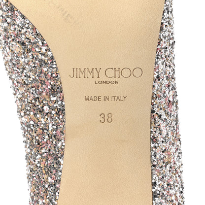 Jimmy Choo Speckled Glitter Pointy Toe Romy 60 Pumps 38 Viola Mix 6 of 9