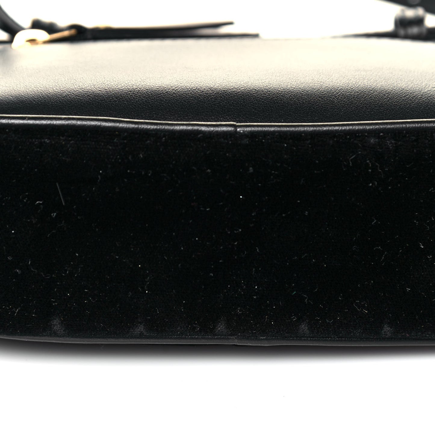 Velour Matelasse Monogram Lou Belt Bag Black
