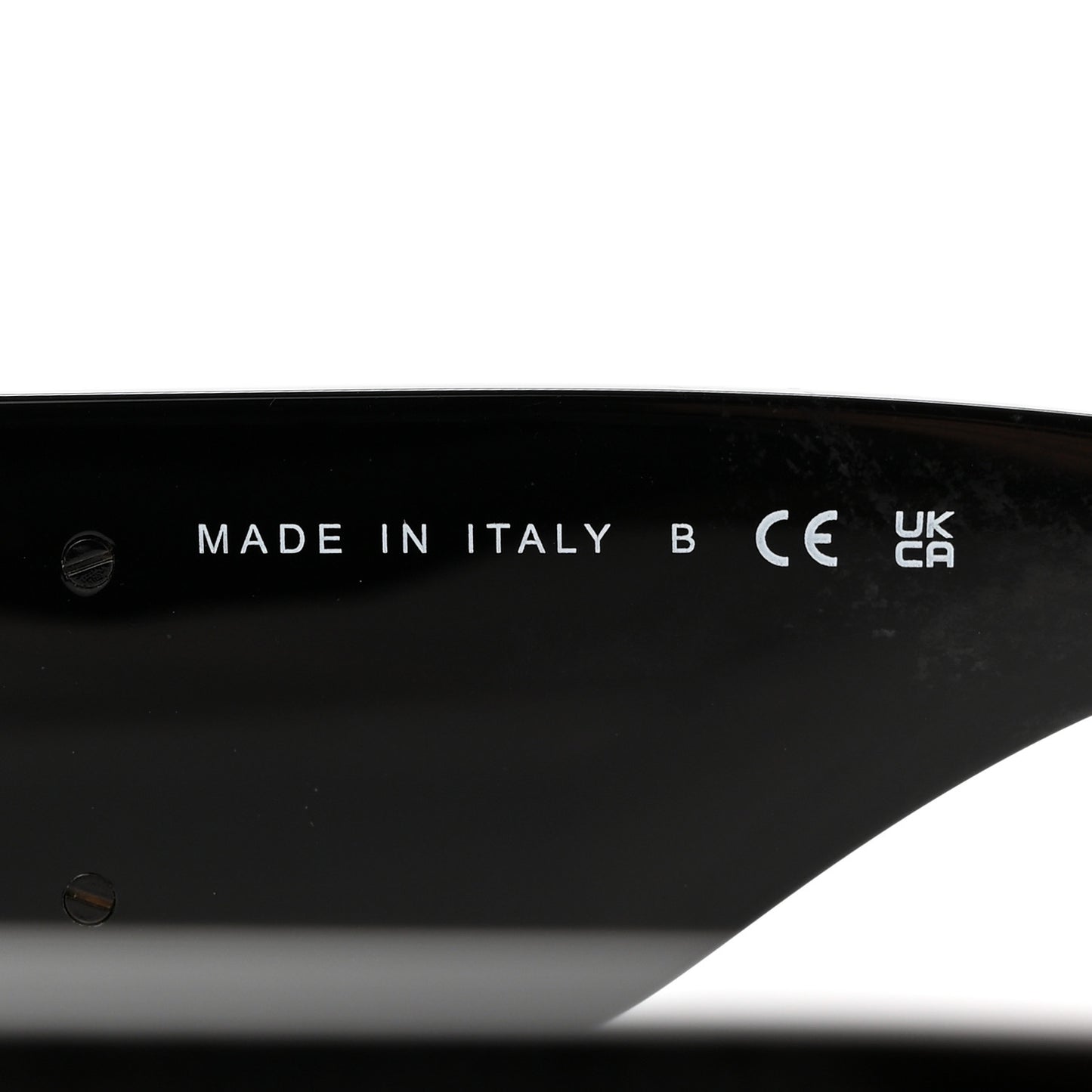 Acetate Crystal CC Shield Sunglasses 5466-B-A Black