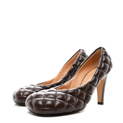 Bottega Veneta Nappa Matelasse Padded Dream Pumps 40 Chocolate 3 of 9