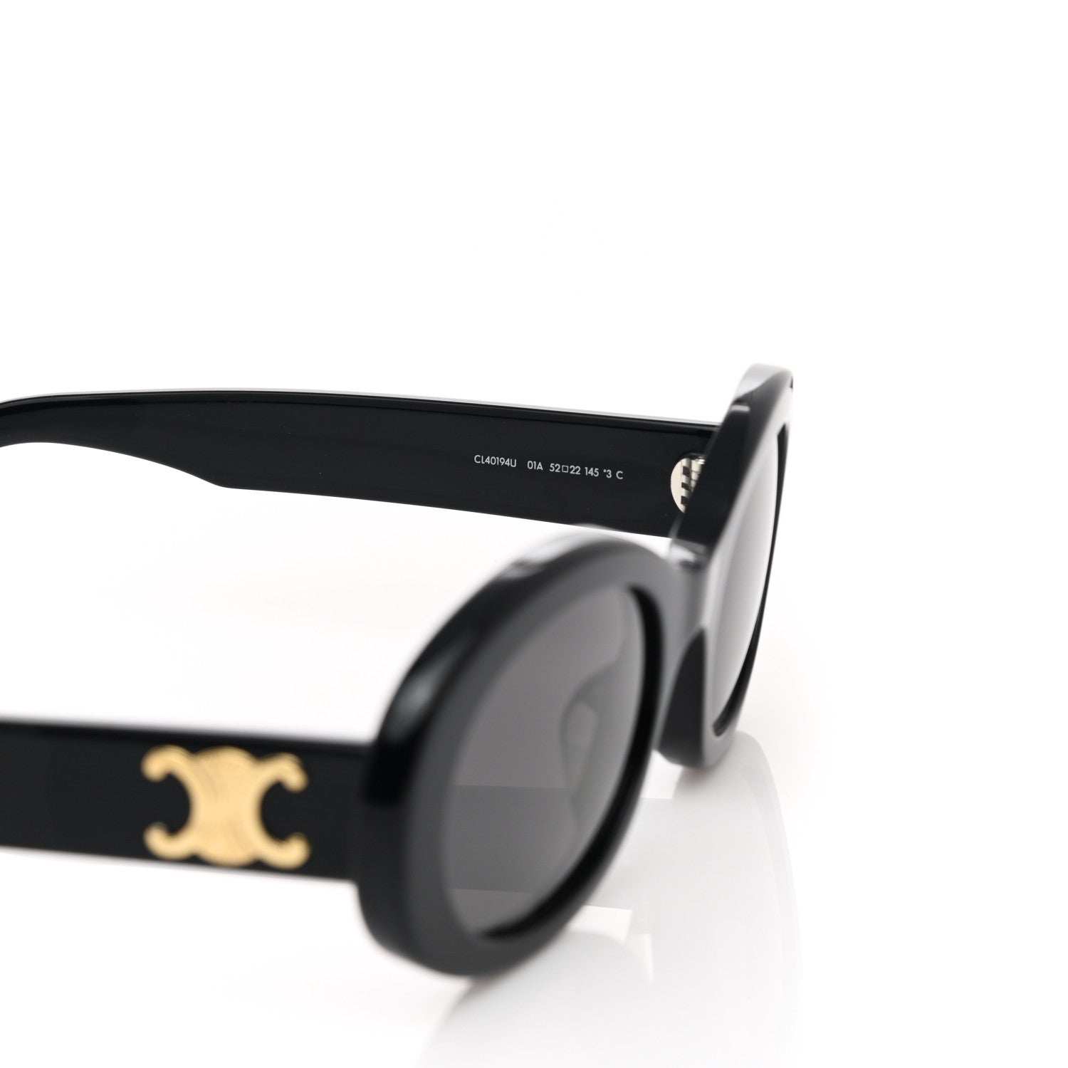 Celine Acetate Triomphe 01 Sunglasses CL 40194U Black 6 of 7