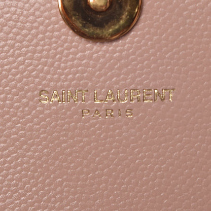 Saint Laurent Grain De Poudre Small Monogram Kate Satchel Pale Blush 7 of 15