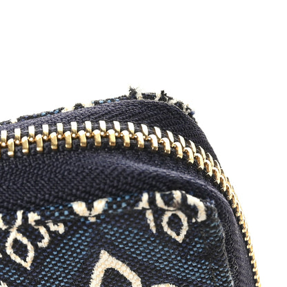 Louis Vuitton Jacquard Since 1854 Zippy Wallet Blue 7 of 9