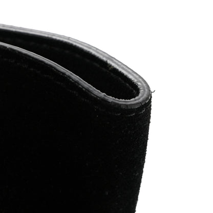 Celine Patent Suede Medium Trapeze Black 12 of 12