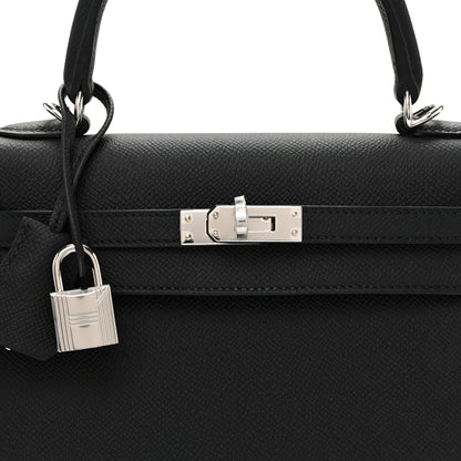 Hermes Epsom Kelly Sellier 25 Black 8 of 11