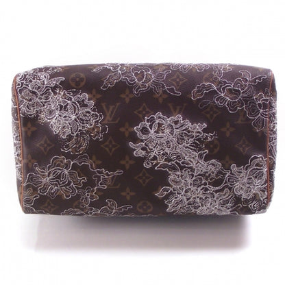 Louis Vuitton Monogram Dentelle Speedy 30 Silver 4 of 8