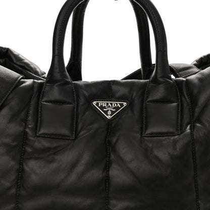 Prada Nappa Bomber Tote Black 8 of 11