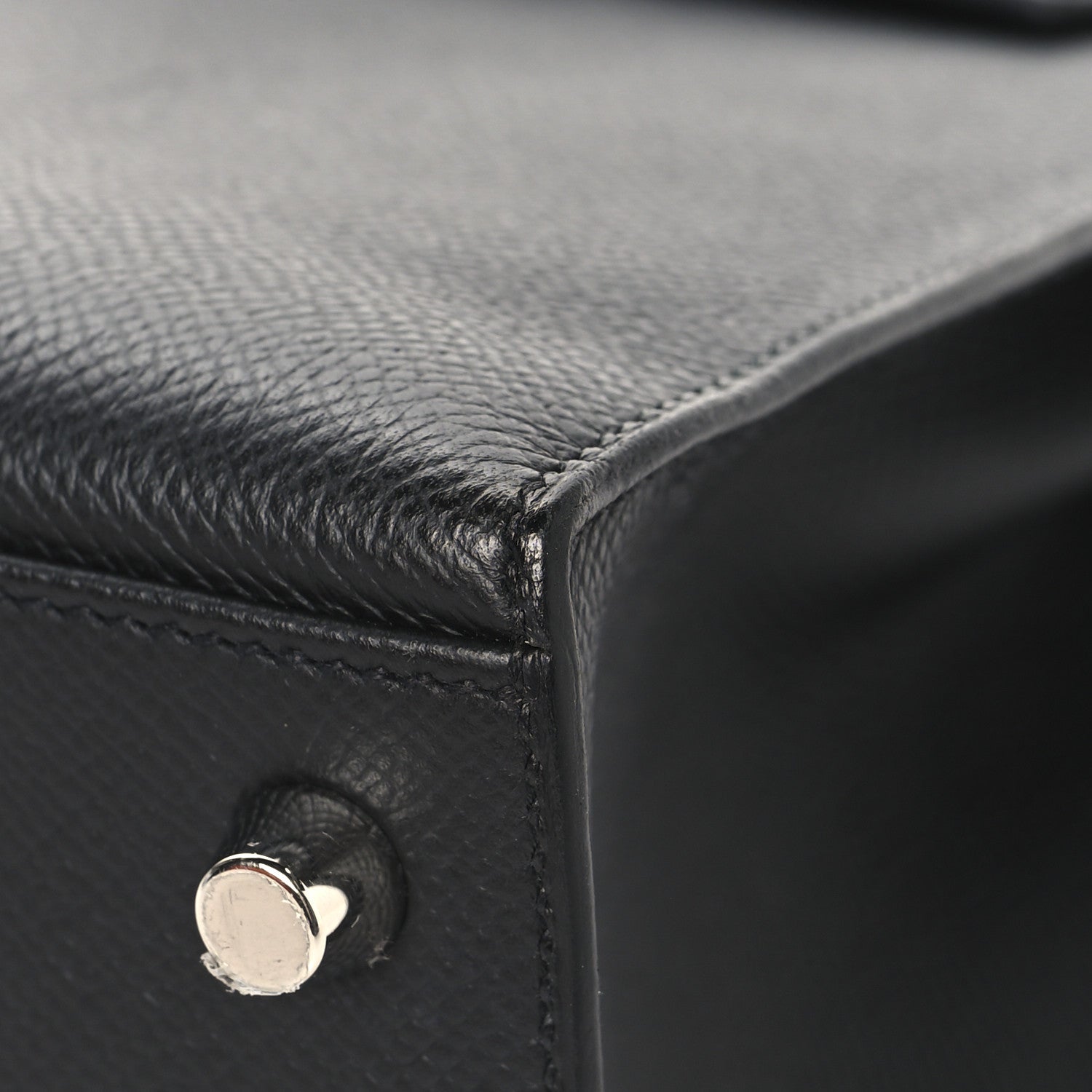 Hermes Epsom Tri-Color Kelly Sellier 25  Black Ardoise Bleu Zanzibar 10 of 13