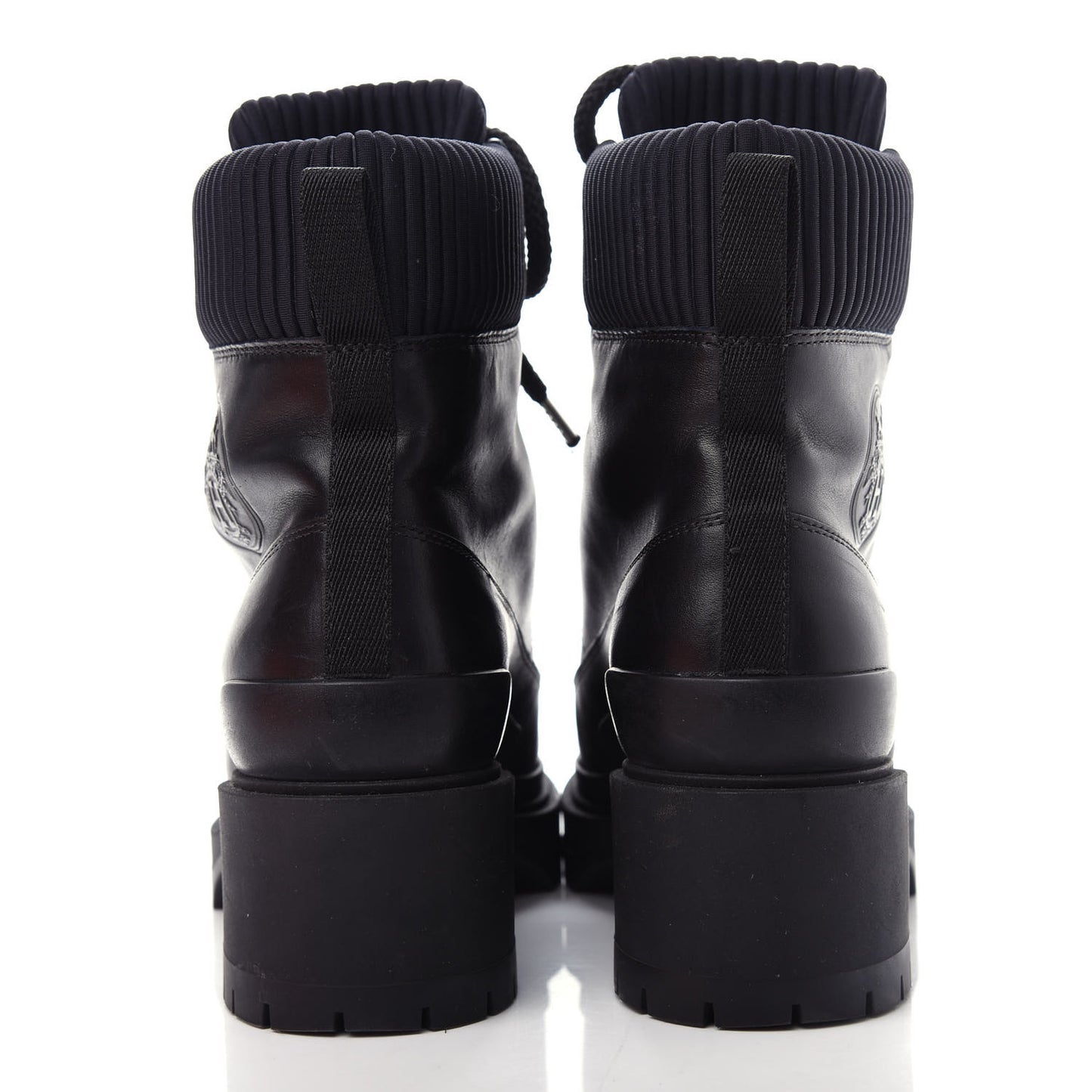 Calfskin Still Ankle Boots 37 Black