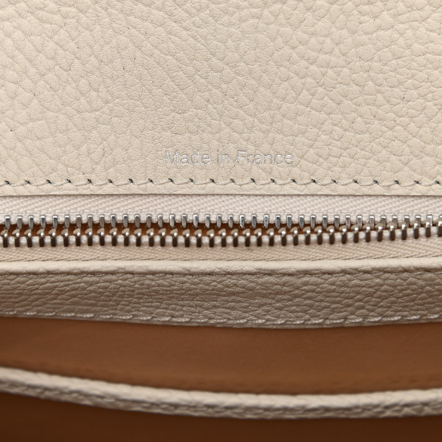 Delvaux Crispy Calfskin MM Brillant Satchel Ivory 7 of 9