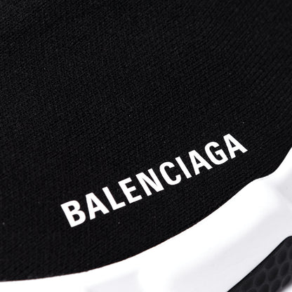 Balenciaga Neoprene Knit Womens Speed Sneakers 37 Black White 11 of 11