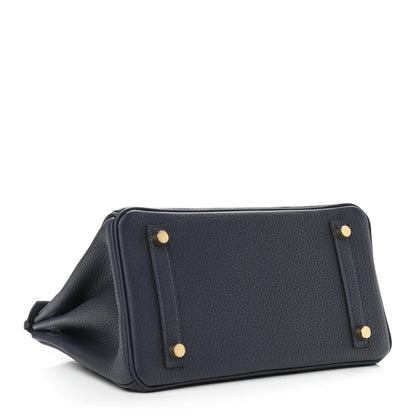 Hermes Togo Birkin 25 Bleu Nuit 4 of 11