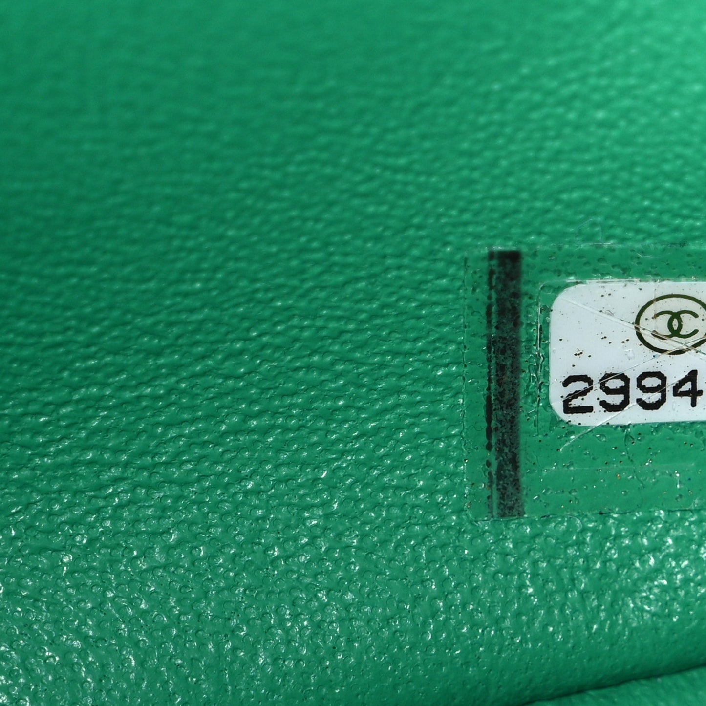 Lambskin Quilted Mini Square Flap Green