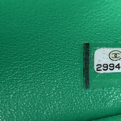 Chanel Lambskin Quilted Mini Square Flap Green 7 of 10