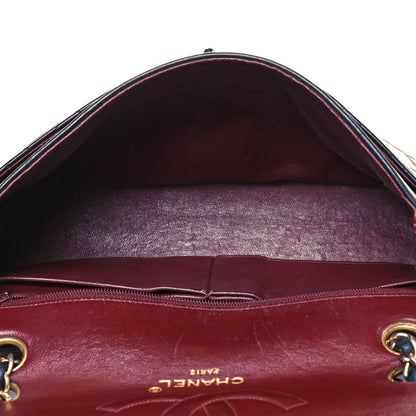 Chanel Lambskin Quilted Medium Single Flap Navy Blue 5 of 15