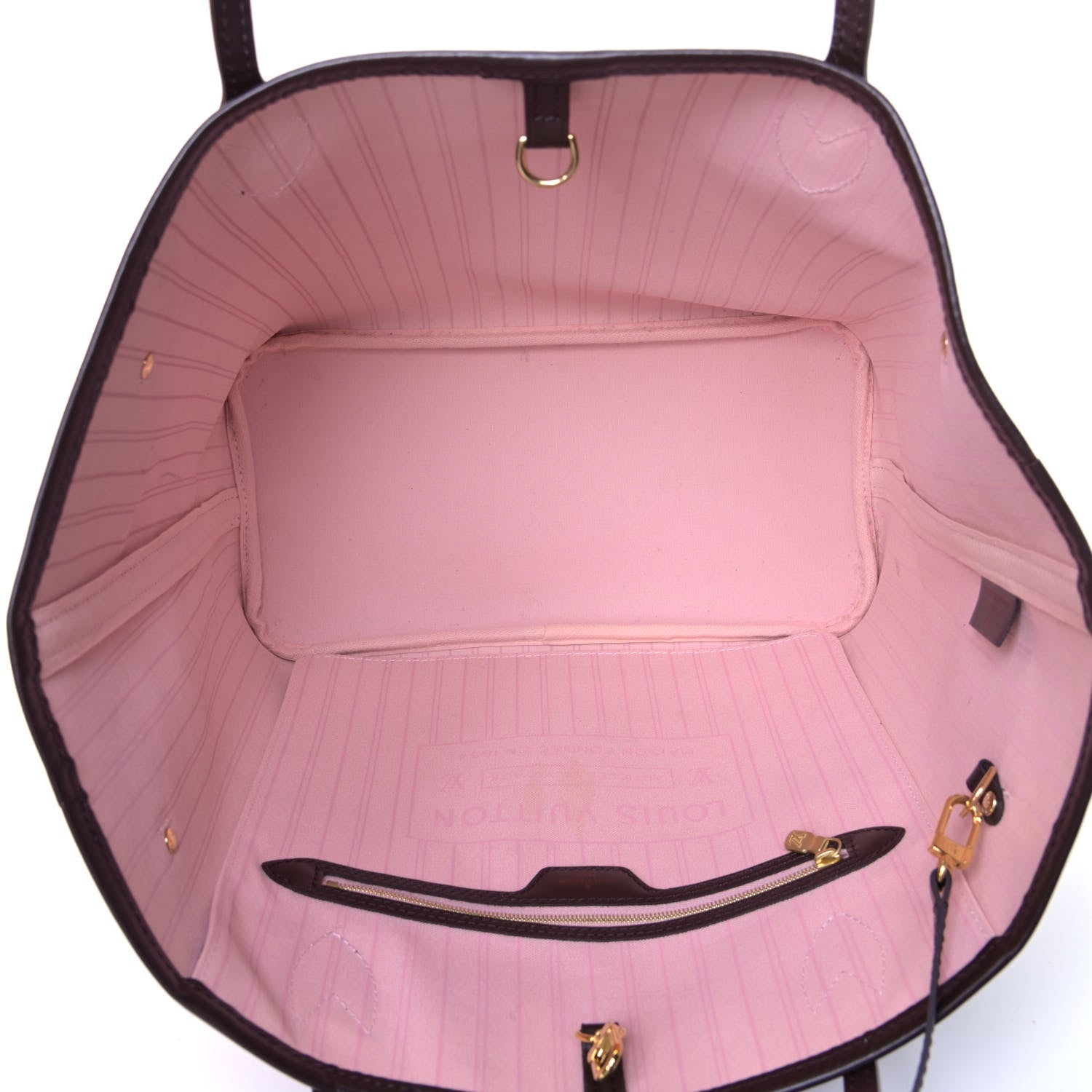 Louis Vuitton Damier Ebene Neo Neverfull MM Rose Ballerine 5 of 5