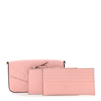 Louis Vuitton Empreinte Pochette Felicie Chain Wallet Rose Poudre 11 of 11