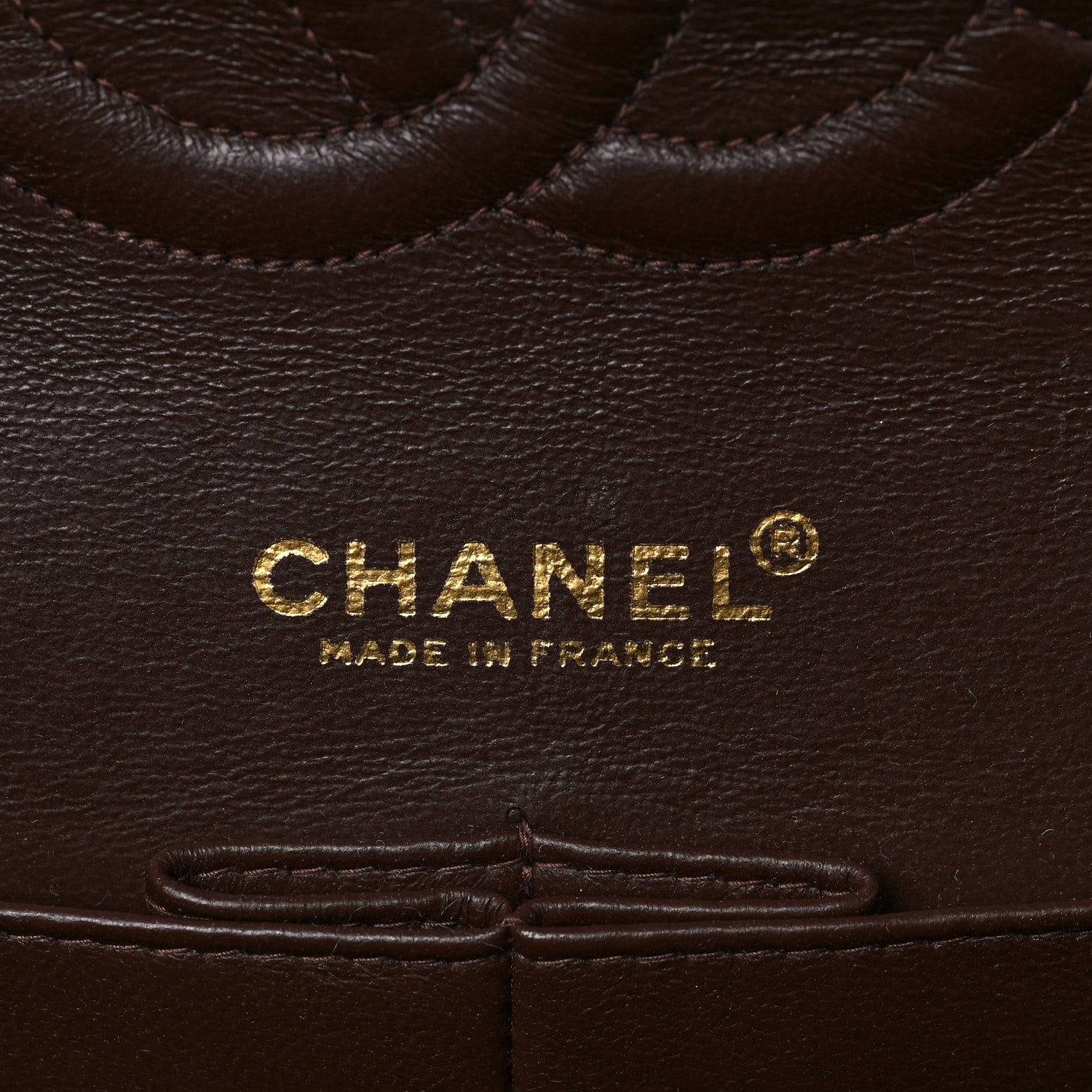 Chanel Lambskin Quilted Medium Double Flap Dark Brown 6 of 9