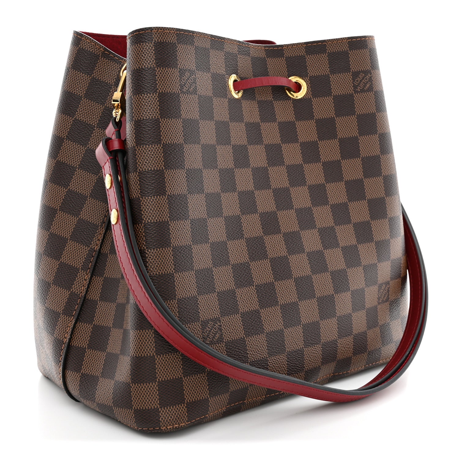 Louis Vuitton Damier Ebene Neonoe MM Cherry Berry 3 of 9