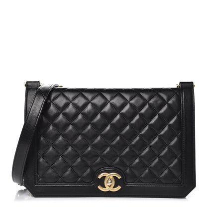 Chanel Lambskin Quilted Flap Bag Black 1 of 13
