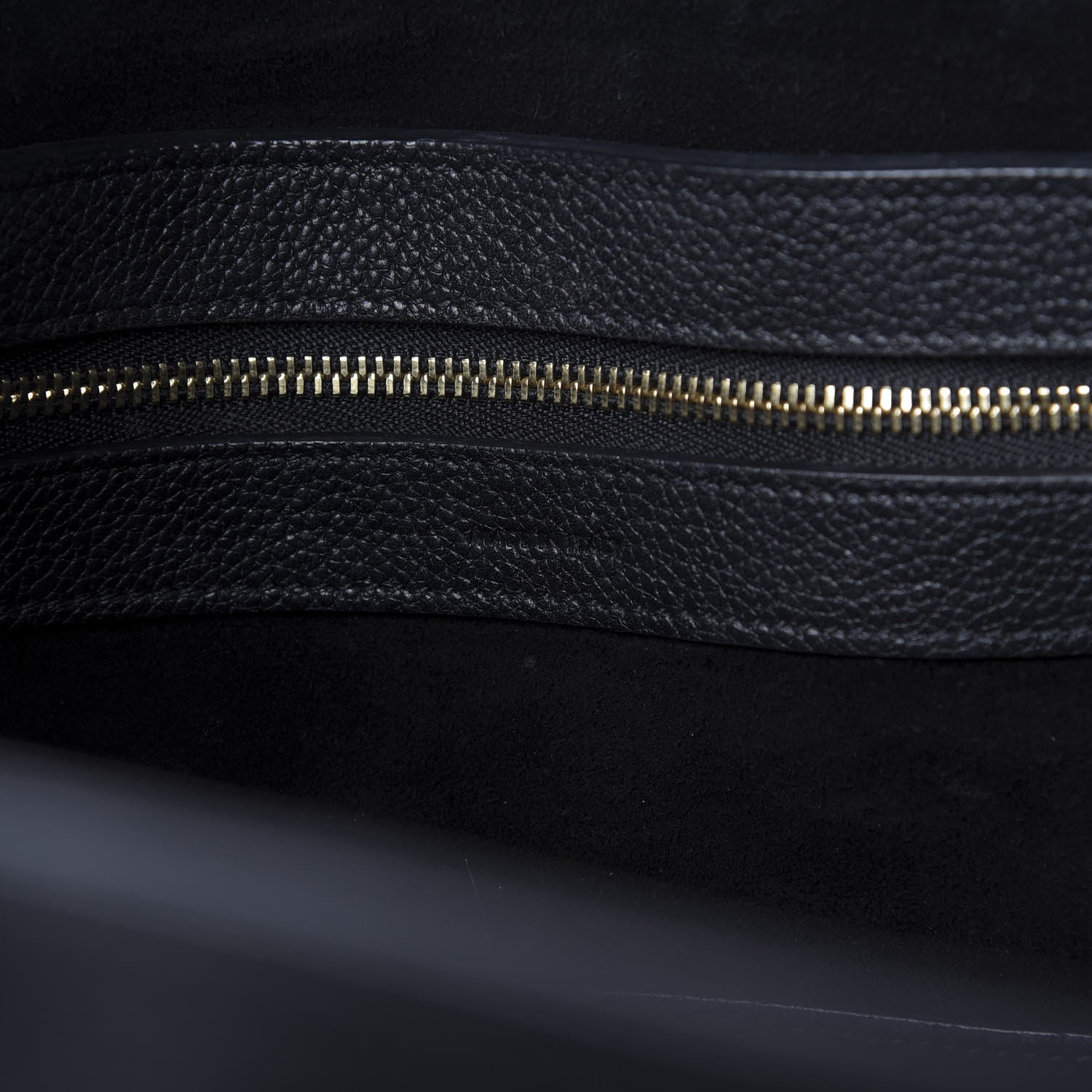 Celine Soft Grained Calfskin Small Belt Cabas Phantom Black 8 of 10