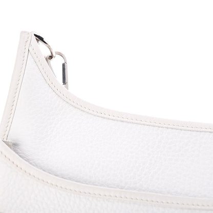 Hermes Taurillon Clemence Evelyne II PM White 10 of 20