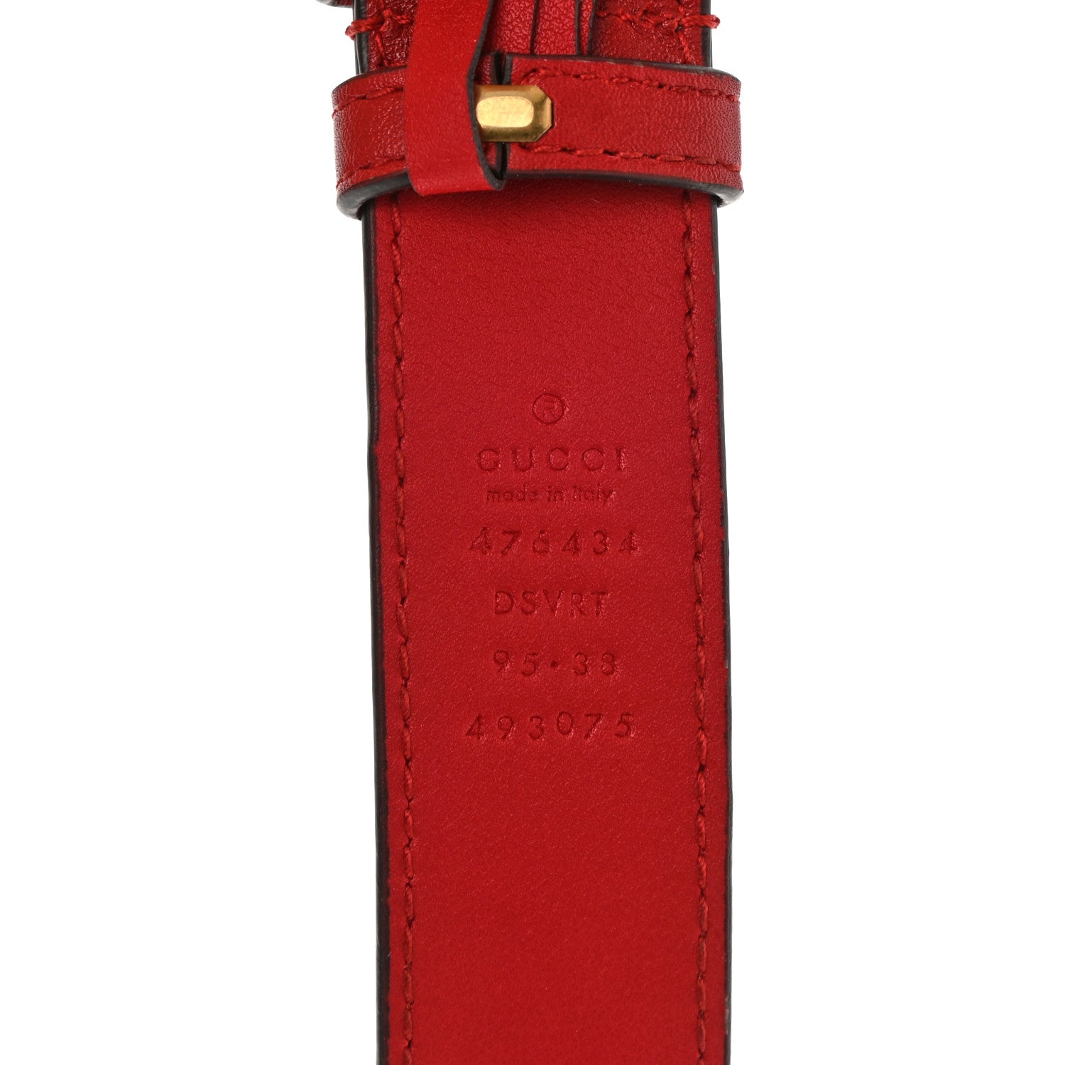 Gucci Calfskin Matelasse GG Marmont Belt Bag 95 38 Hibiscus Red 8 of 9