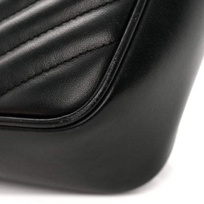 Saint Laurent Calfskin Matelasse Monogram Lou Camera Bag Black 11 of 13