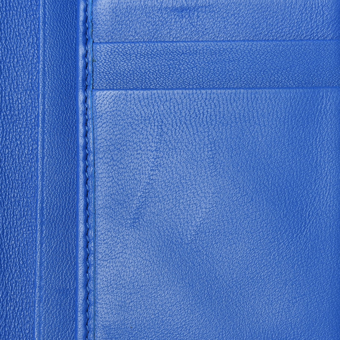 Nappa Intrecciato Long Bi-Fold Wallet Signal Blue