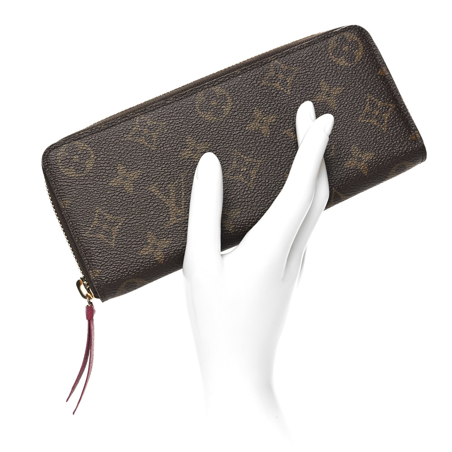 Monogram Clemence Wallet Fuchsia