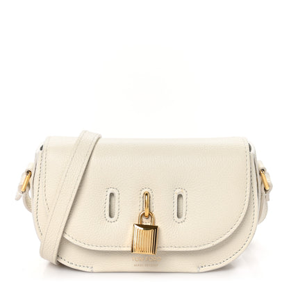 Tom Ford Grained Calfskin Padlock Crossbody Bag Chalk 1 of 10