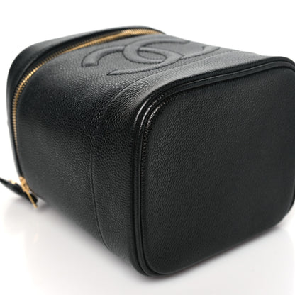 Chanel Caviar Vanity Cosmetic Case Black 10 of 11