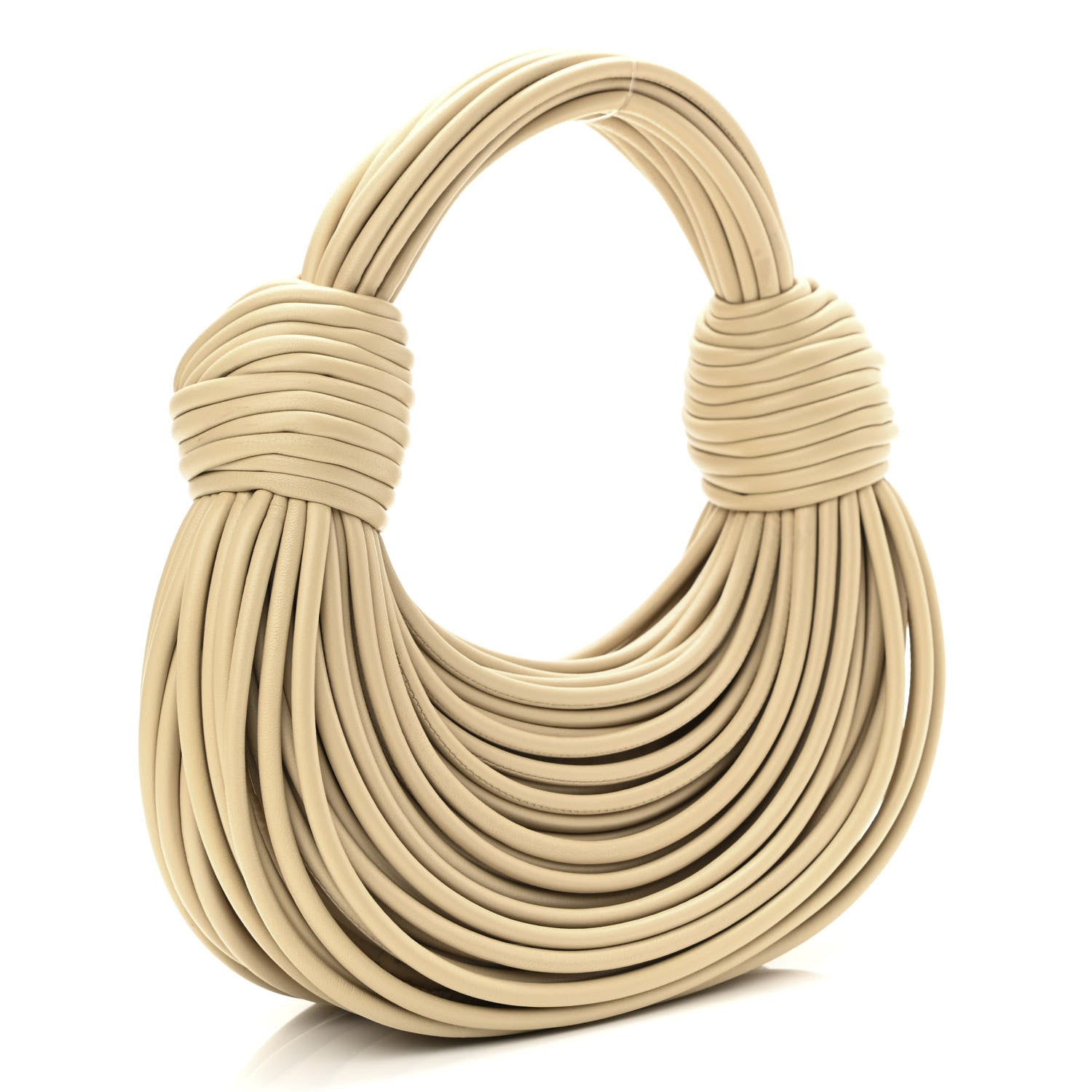 Bottega Veneta Nappa Mini Tubular Double Knot Porridge 3 of 12