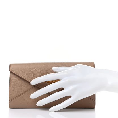 Prada Saffiano Envelope Wallet Cammeo 2 of 9
