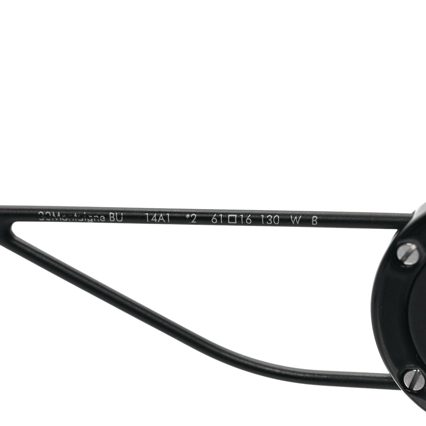 Rectangular 30 Montaigne 1 Sunglasses Black