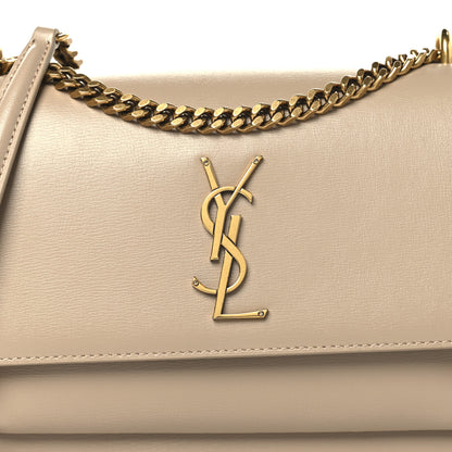 Saint Laurent Calfskin Medium Monogram Sunset Dark Beige 8 of 11