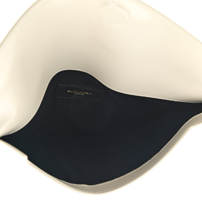 Saint Laurent Smooth Shiny Calfskin Uptown Pouch Crema Soft 5 of 8